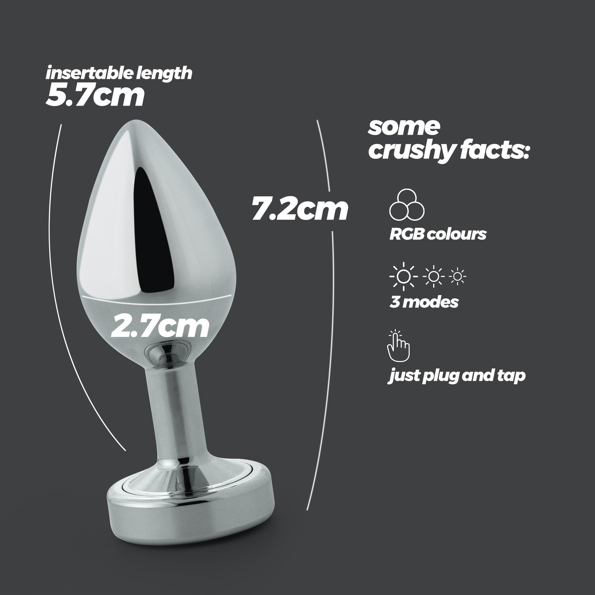 Borealis LED Anal Plug Crushious