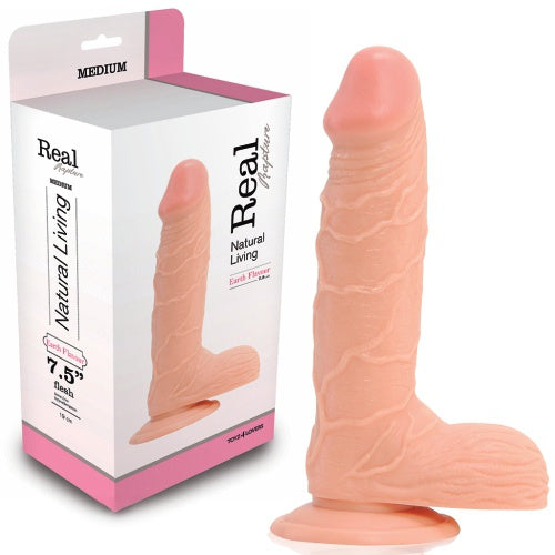 PENE REALÍSTICO REAL RAPTURE EARTH FLAVOUR 7.5'' BLANCO
