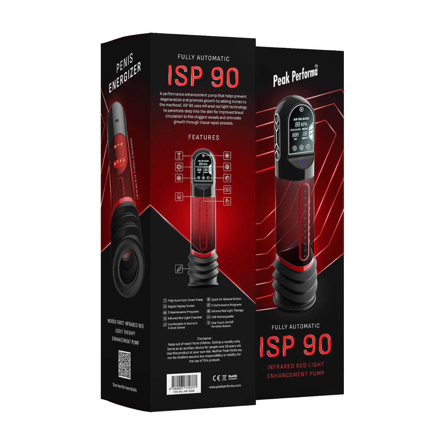 Peak Performa – ISP 90 – Infrapunavalgusega peenisepump
