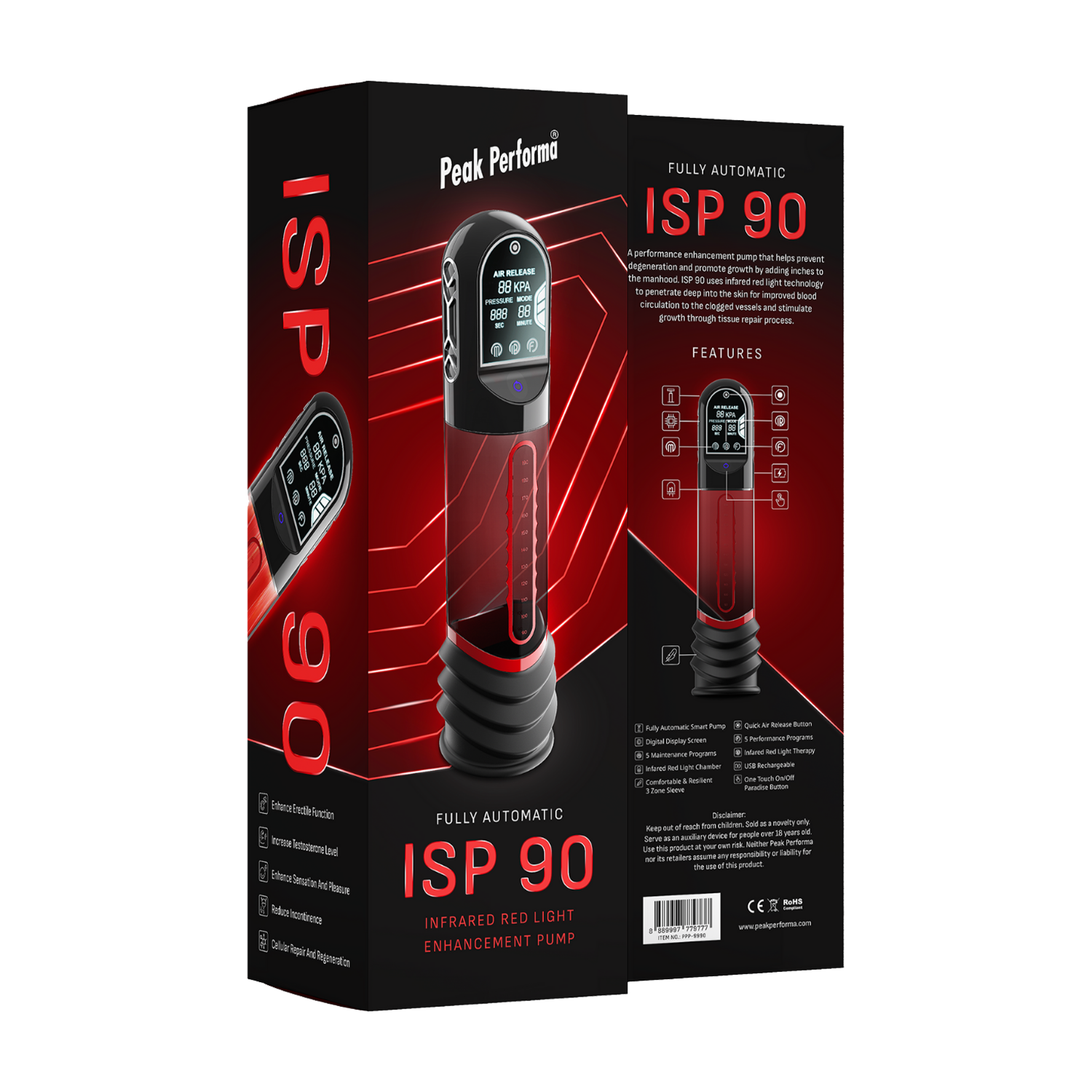 Peak Performa – ISP 90 – Infrapunavalgusega peenisepump