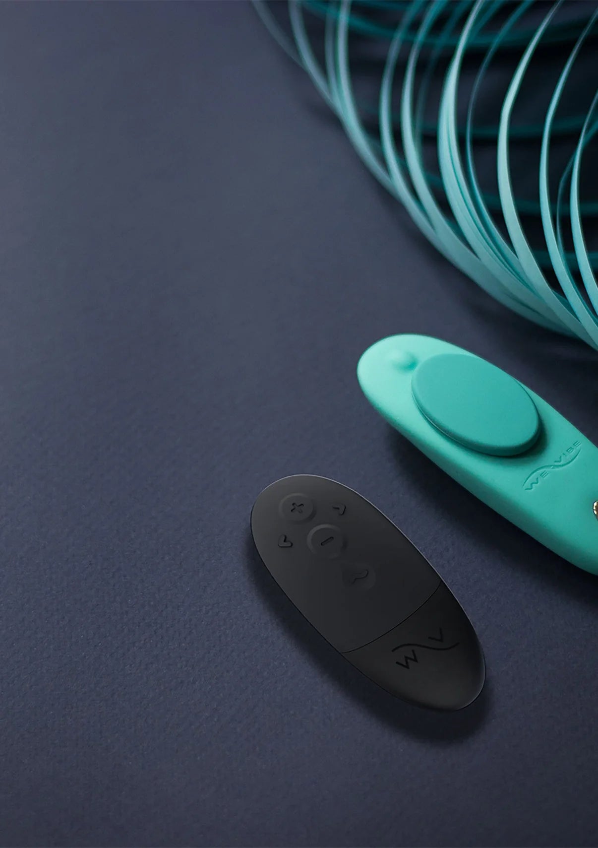 WE-VIBE | Moxie+ – Püksikuvibraator magnetkinnitusega ja äpi juhtimisega – Aqua / Must