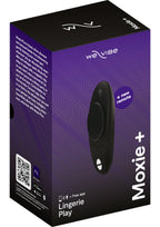 WE-VIBE | Moxie+ – Püksikuvibraator magnetkinnitusega ja äpi juhtimisega – Aqua / Must