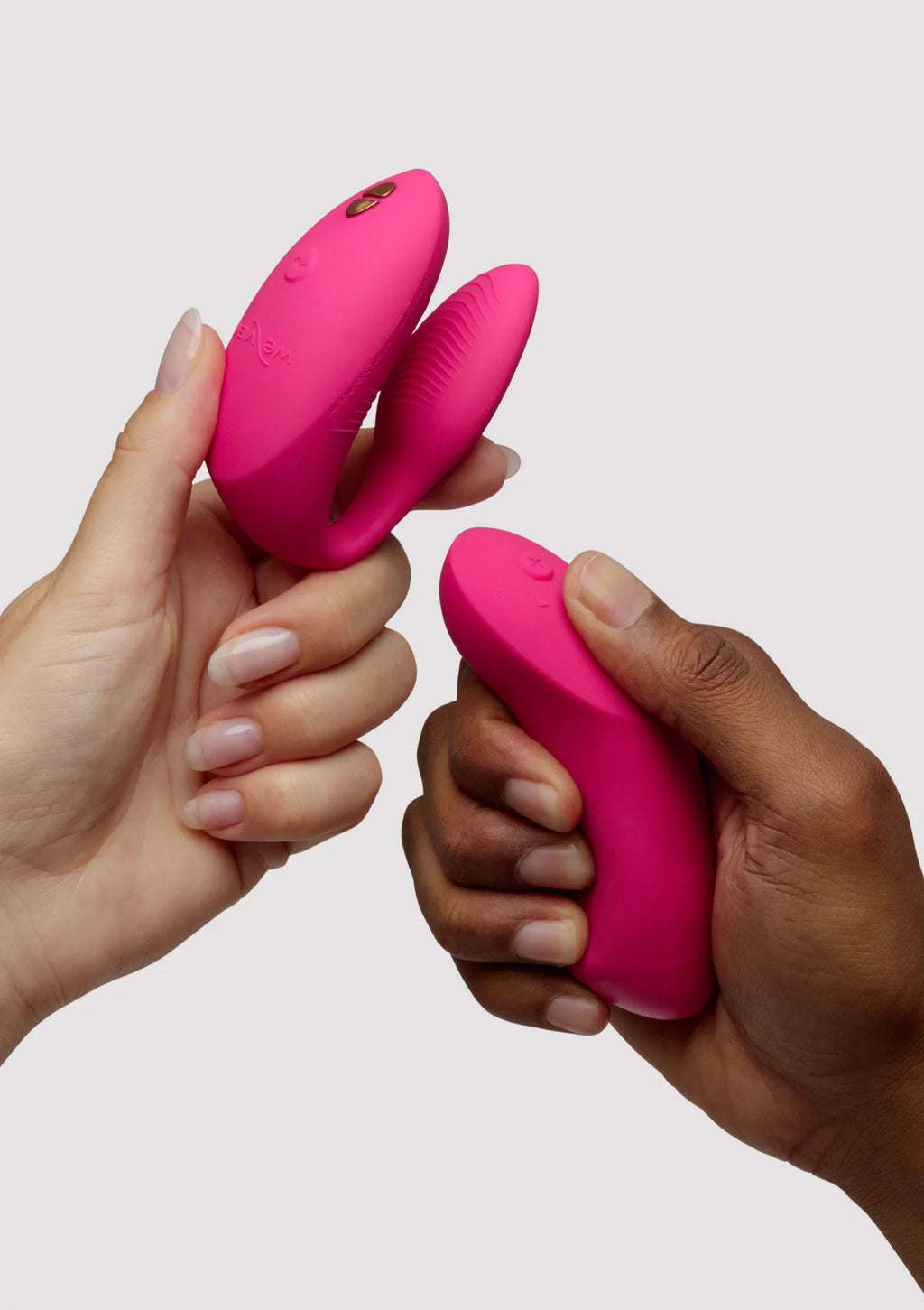 WE-VIBE | Chorus Pro – Paaride vibraator 3 mootoriga ja Haptic Squeeze puldiga – Must / Roosa / Lilla