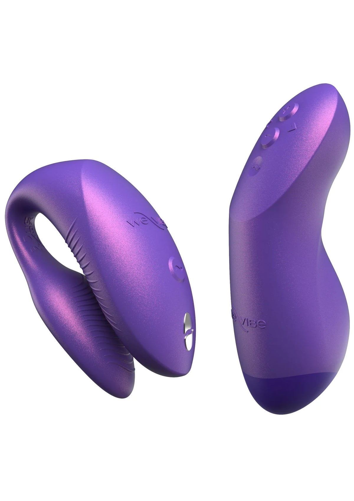 WE-VIBE | Chorus Pro – Paaride vibraator 3 mootoriga ja Haptic Squeeze puldiga – Must / Roosa / Lilla