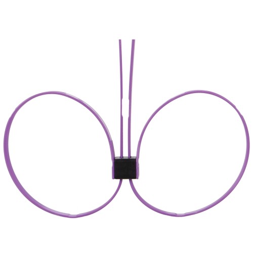 ESPOSAS DESECHABLES DE PLÁSTICO OUCH! ZIP TIE CUFFS EXTENDED MORADAS