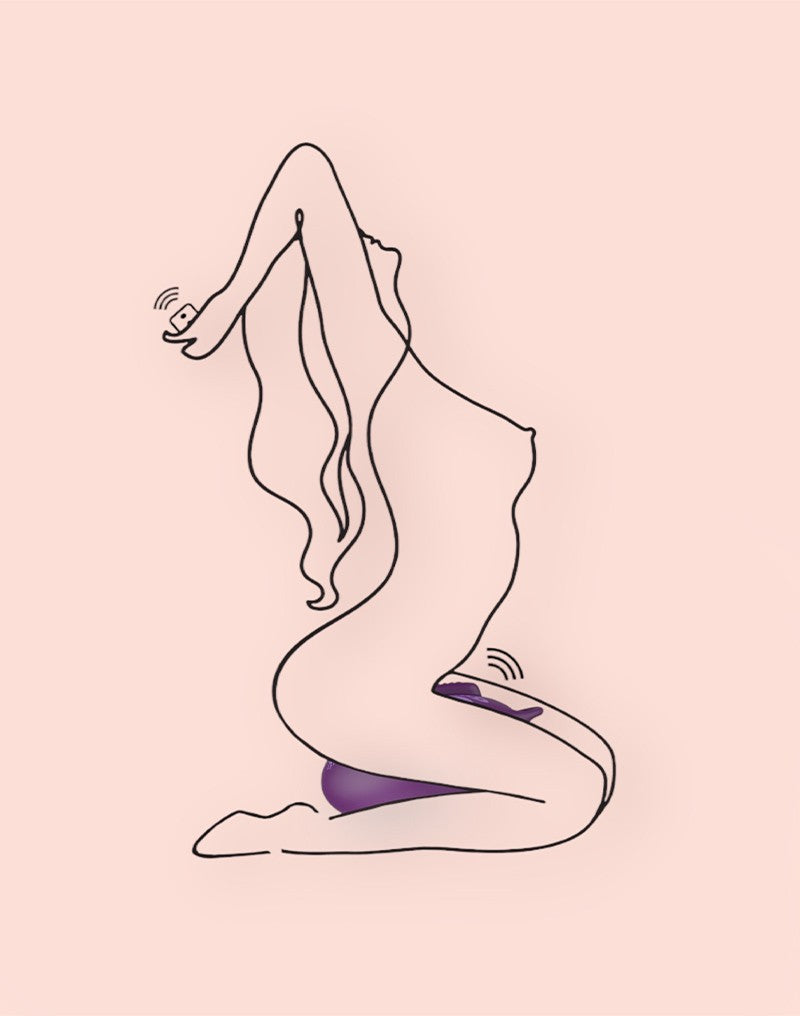 Bouncy Bliss – Flow päälleistuttava vibraattori (Violetti)