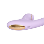 SVAKOM | DuoGlow – Thrusting Beaded Vibrator with Pulsating Stimulator – Heated, App-Enabled – Lilac