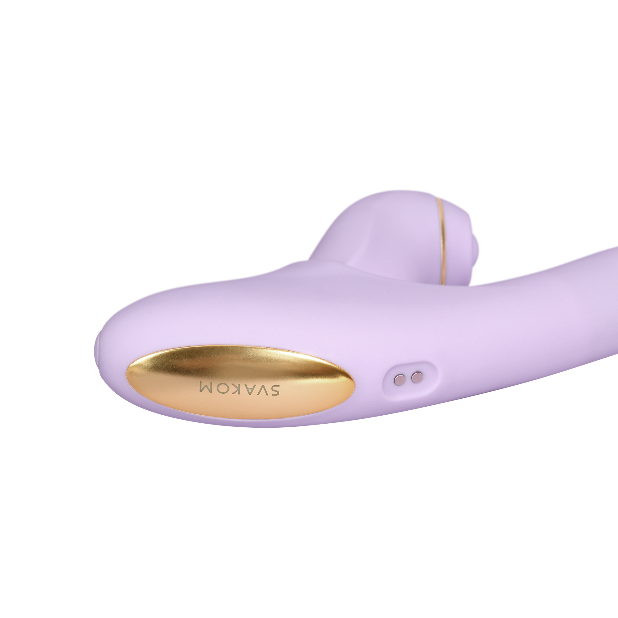SVAKOM | DuoGlow – Thrusting Beaded Vibrator with Pulsating Stimulator – Heated, App-Enabled – Lilac