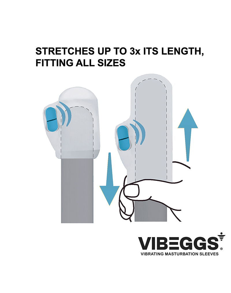 VIBEGGS - Twisty Tongues - Vibreeriv Masturbeerimishüls - Valge