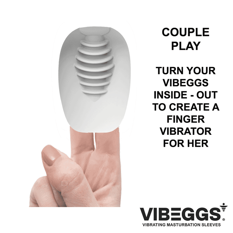 VIBEGGS - Blow Misty - Vibreeriv Masturbatsiooni Varrukas - Valge