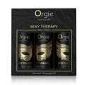 ORGIE | Aistillisten hierontaöljyjen setti Sexy Therapy – Silk-vaikutus – Minikoko 3 x 30 ml