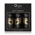 ORGIE | Aistillisten hierontaöljyjen setti Sexy Therapy – Silk-vaikutus – Minikoko 3 x 30 ml