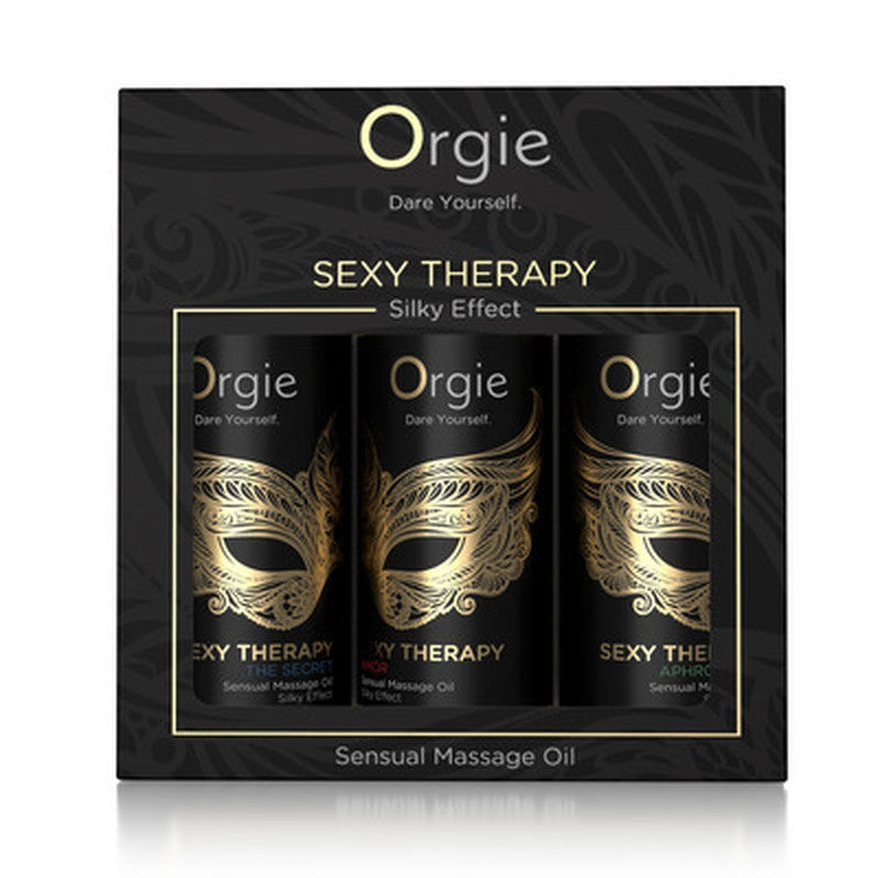 ORGIE | Sensuaalsete massaažiõlide komplekt Sexy Therapy – Silk efekt – Miniformaat 3 x 30 ml