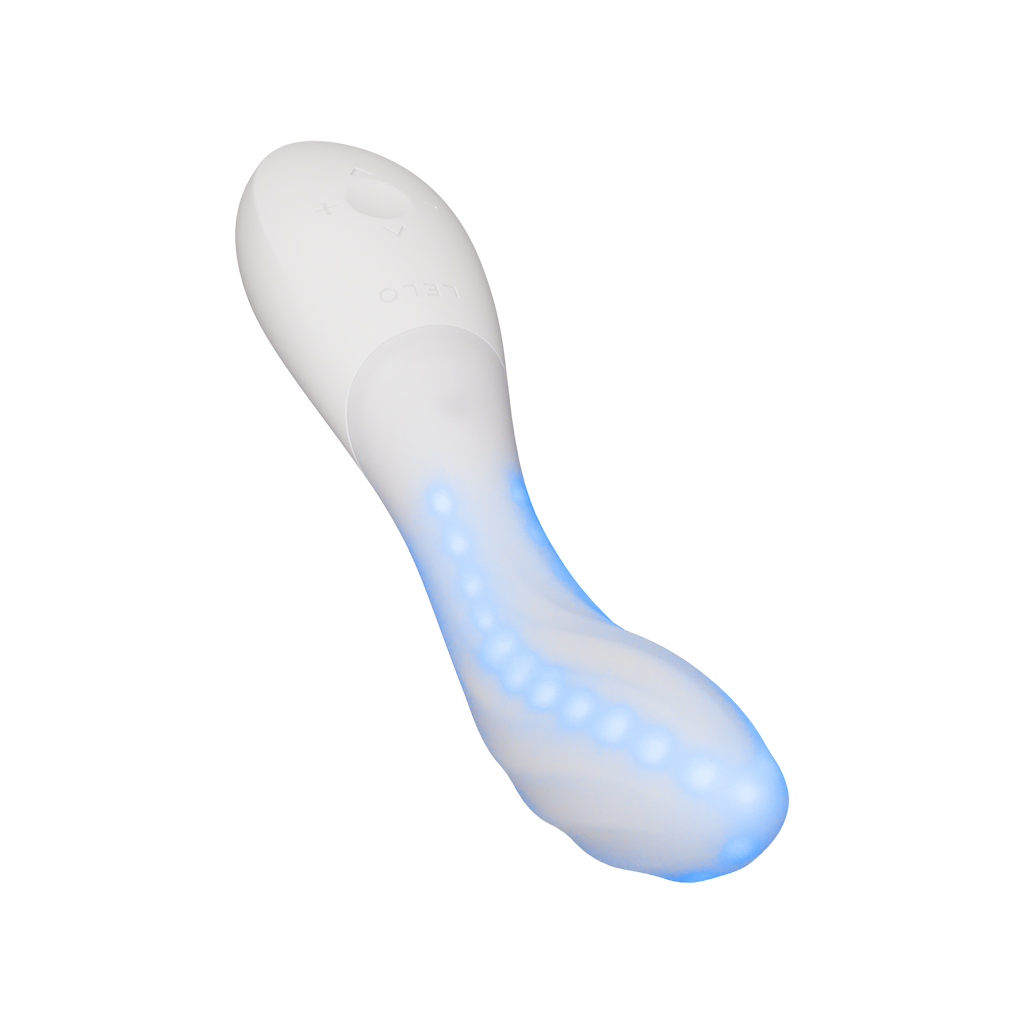 LELO | Mona Spectra – Punase valguse wellness vibraator – G-punkti vibraator SmoothRise™ tehnoloogiaga – Valge
