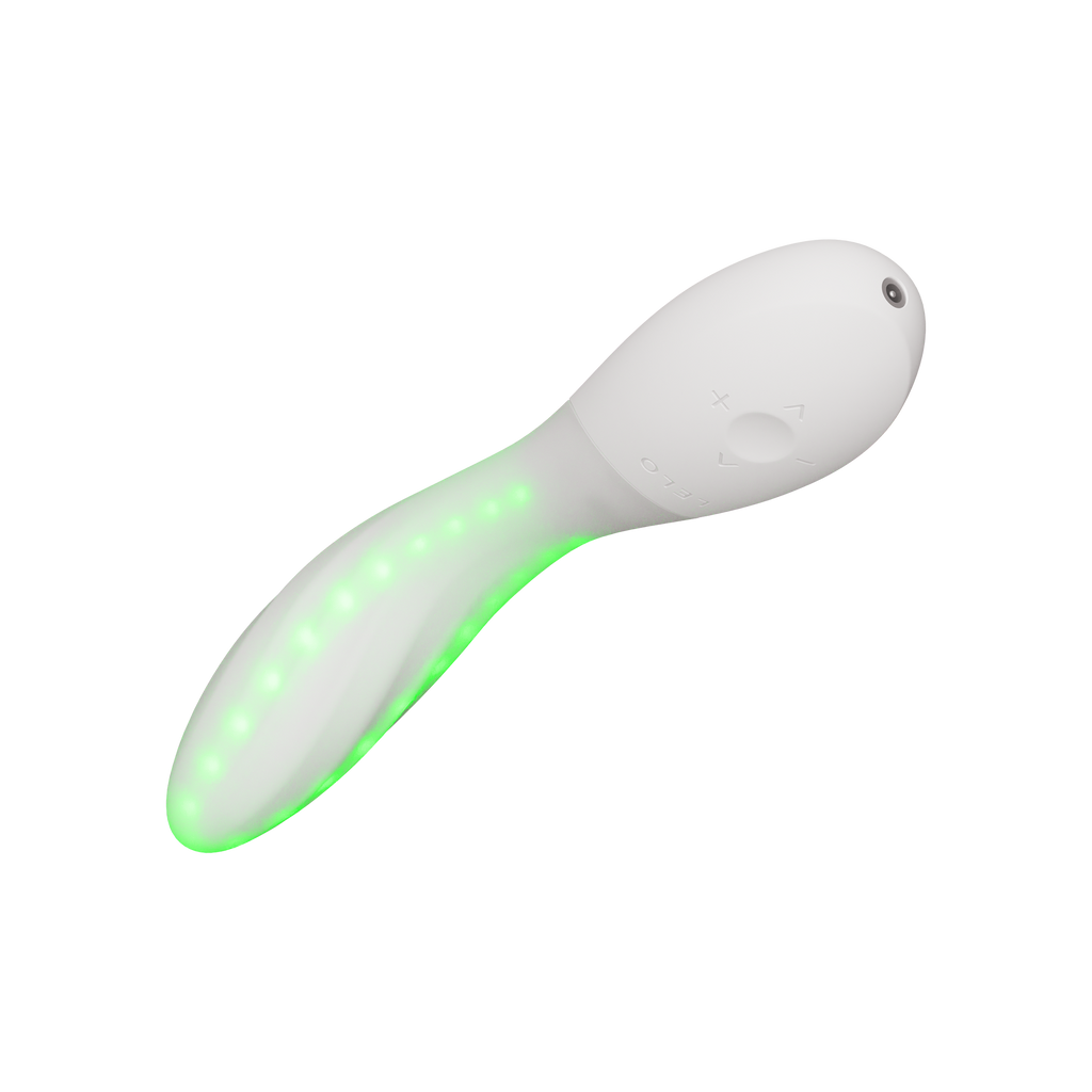 LELO | Mona Spectra – Punase valguse wellness vibraator – G-punkti vibraator SmoothRise™ tehnoloogiaga – Valge