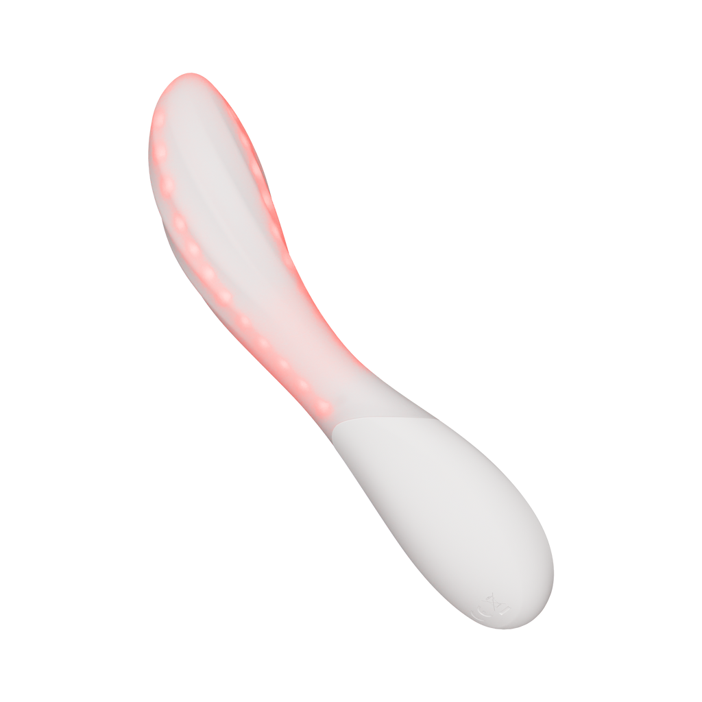 LELO | Mona Spectra – Punase valguse wellness vibraator – G-punkti vibraator SmoothRise™ tehnoloogiaga – Valge