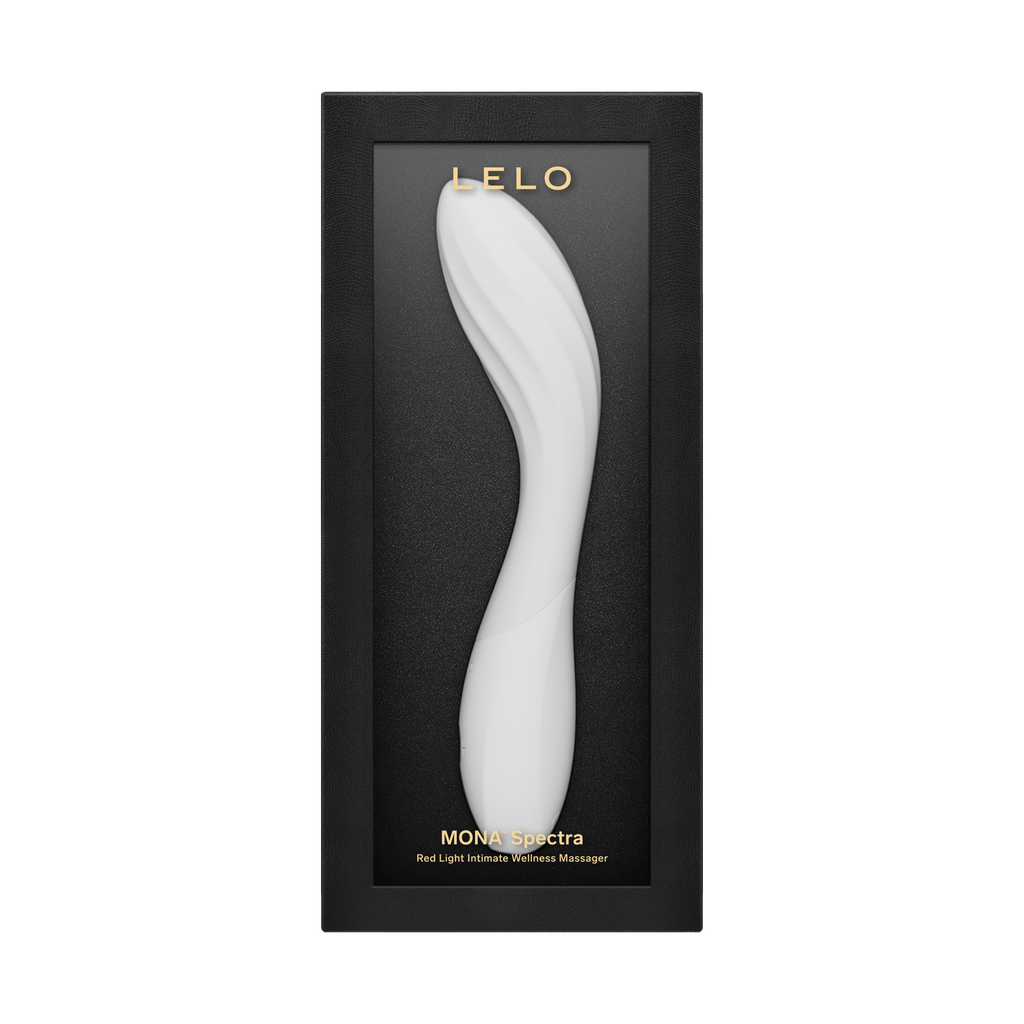 LELO | Mona Spectra – Punase valguse wellness vibraator – G-punkti vibraator SmoothRise™ tehnoloogiaga – Valge