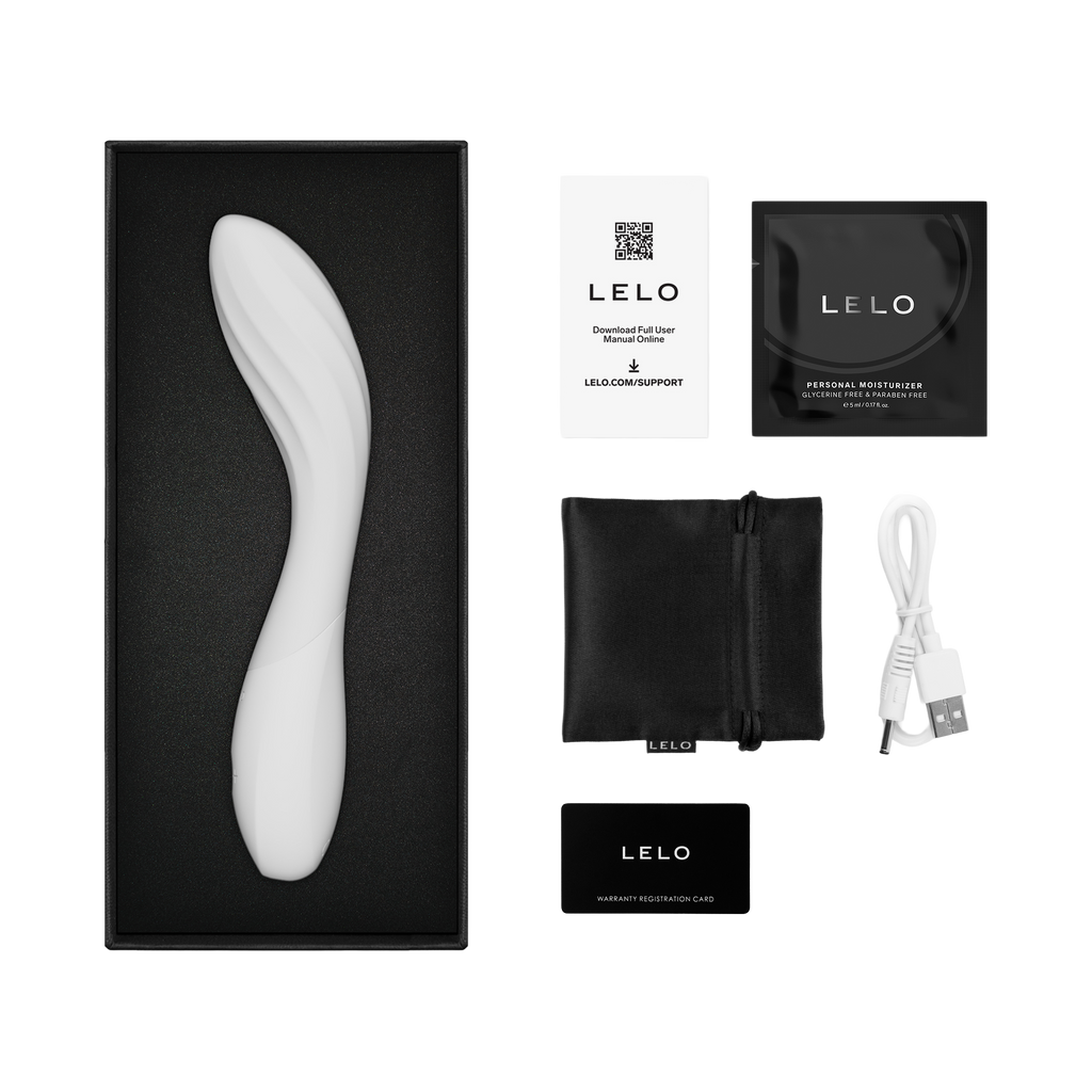 LELO | Mona Spectra – Punase valguse wellness vibraator – G-punkti vibraator SmoothRise™ tehnoloogiaga – Valge