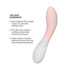 LELO | Mona Spectra – Punase valguse wellness vibraator – G-punkti vibraator SmoothRise™ tehnoloogiaga – Valge