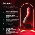 LELO | Mona Spectra – Punase valguse wellness vibraator – G-punkti vibraator SmoothRise™ tehnoloogiaga – Valge