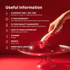 LELO | Mona Spectra – Punase valguse wellness vibraator – G-punkti vibraator SmoothRise™ tehnoloogiaga – Valge