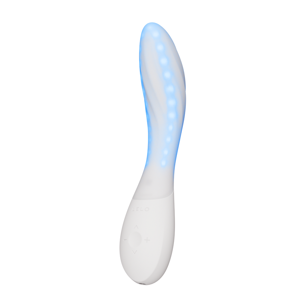 LELO | Mona Spectra – Punase valguse wellness vibraator – G-punkti vibraator SmoothRise™ tehnoloogiaga – Valge