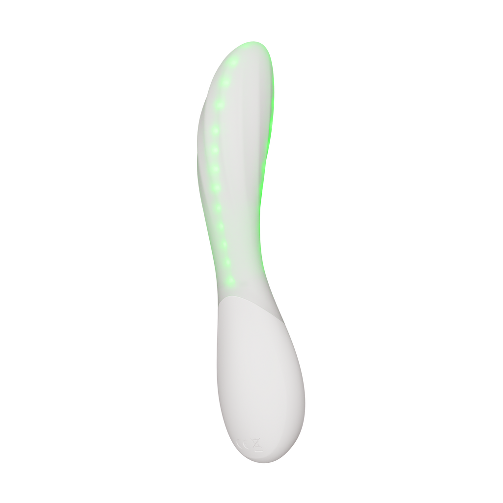 LELO | Mona Spectra – Punase valguse wellness vibraator – G-punkti vibraator SmoothRise™ tehnoloogiaga – Valge