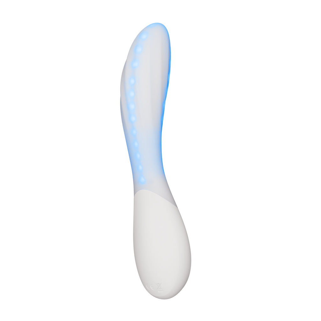 LELO | Mona Spectra – Punase valguse wellness vibraator – G-punkti vibraator SmoothRise™ tehnoloogiaga – Valge