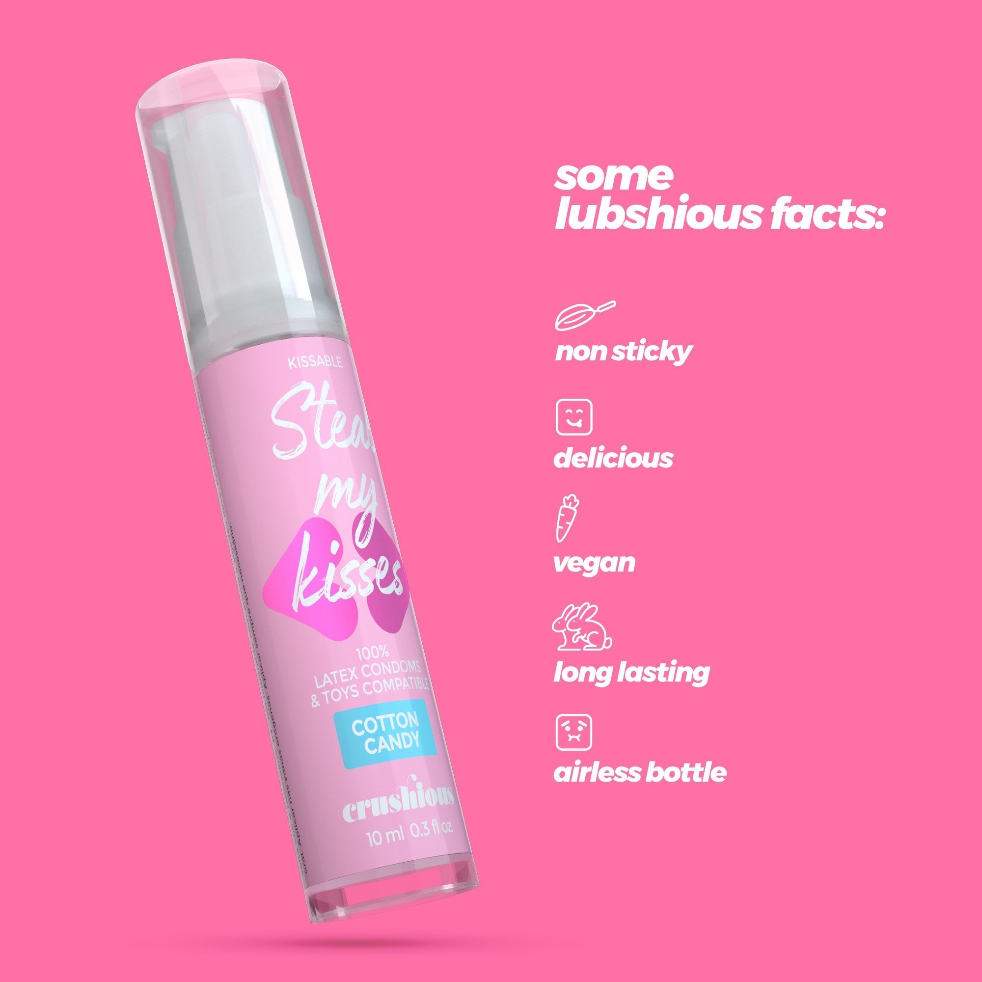CRUSHIOUS | Steal My Kisses – Kissable Water-Based Lubricant 10 ml