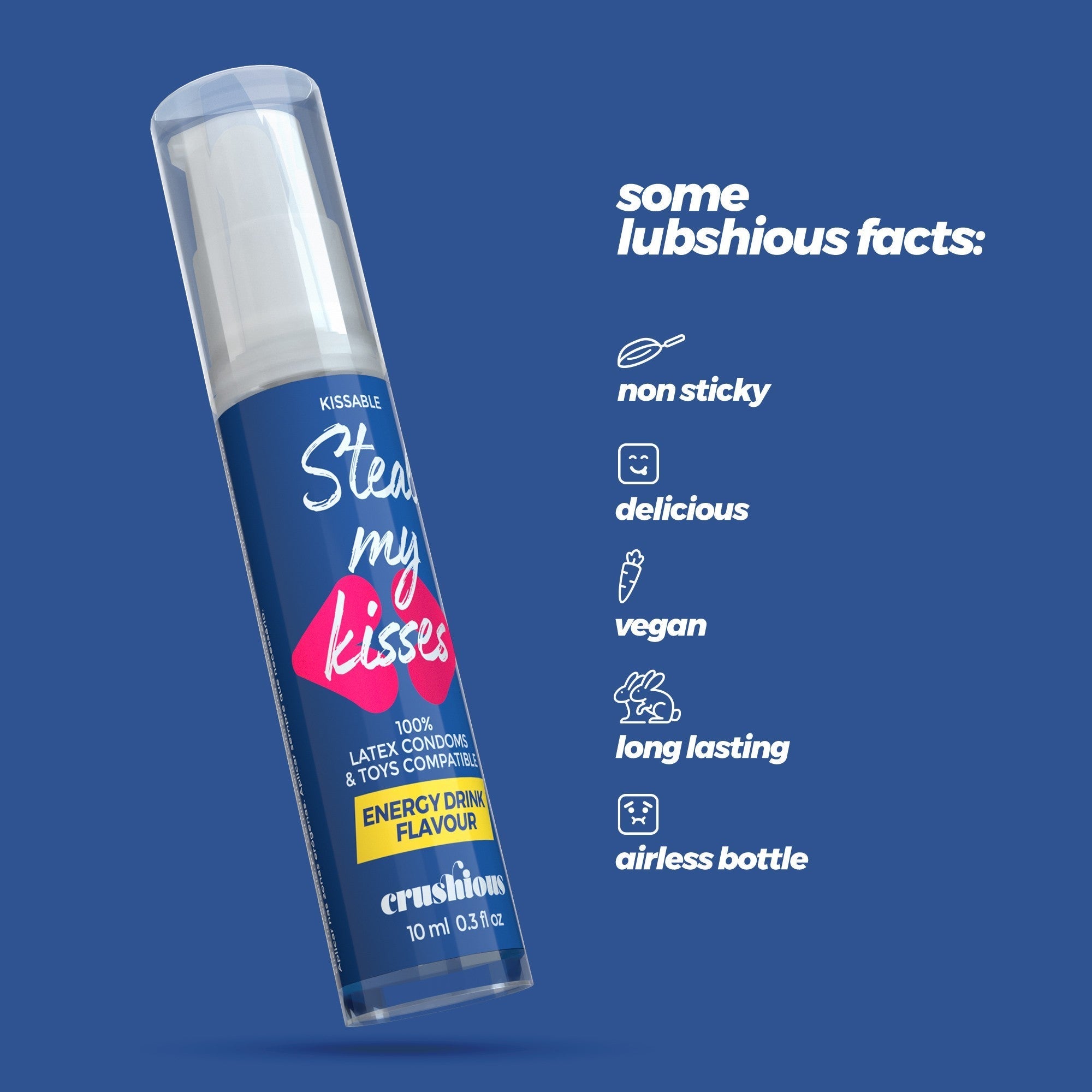 CRUSHIOUS | Steal My Kisses – Kissable Water-Based Lubricant 10 ml
