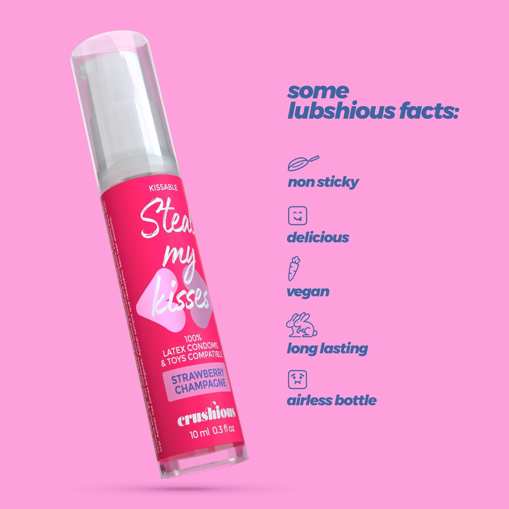 CRUSHIOUS | Steal My Kisses – Kissable Water-Based Lubricant 10 ml