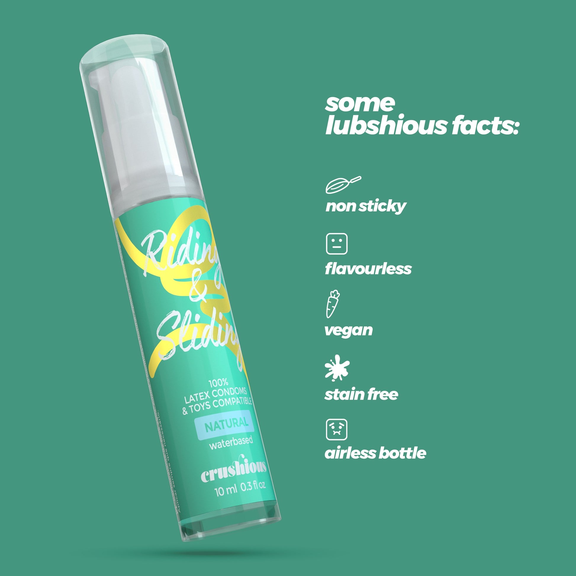 Crushious – Riding & Sliding veepõhine libestusgeel 10 ml