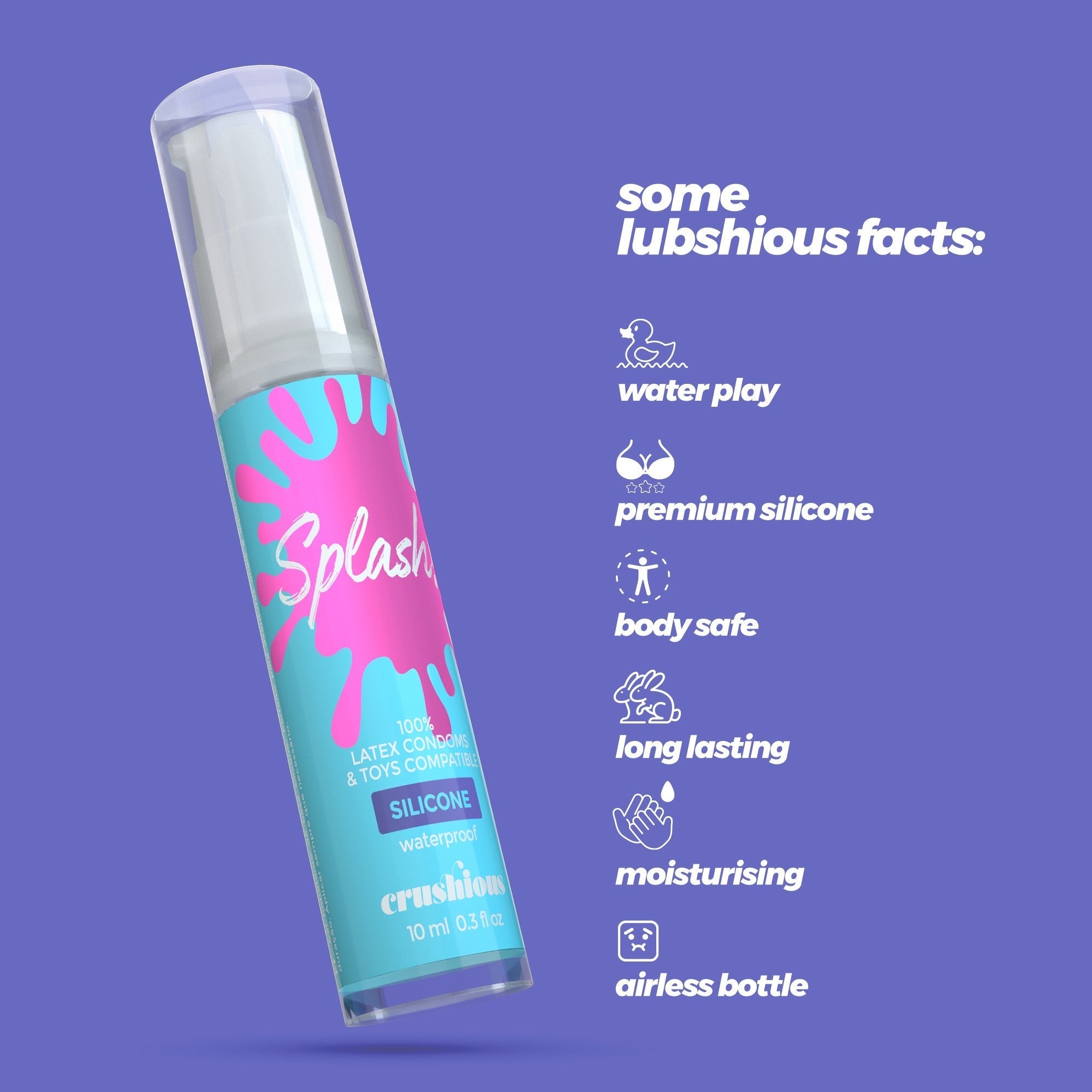 CRUSHIOUS | Splash – Silicone Waterproof Lubricant 10 ml