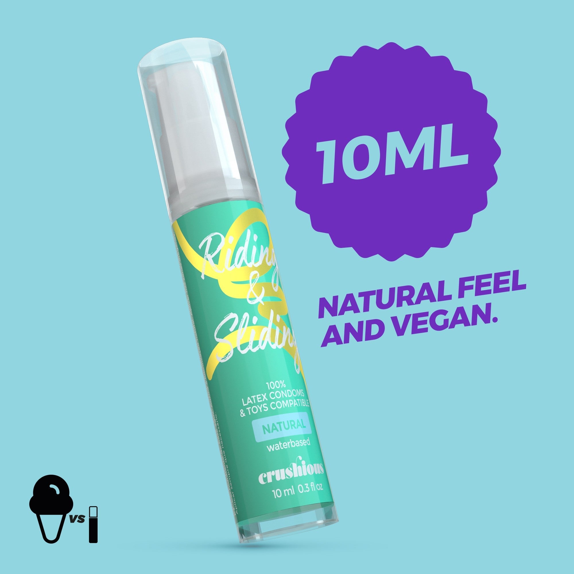 CRUSHIOUS | Riding & Sliding – Water-Based Lubricant Gel 10 ml