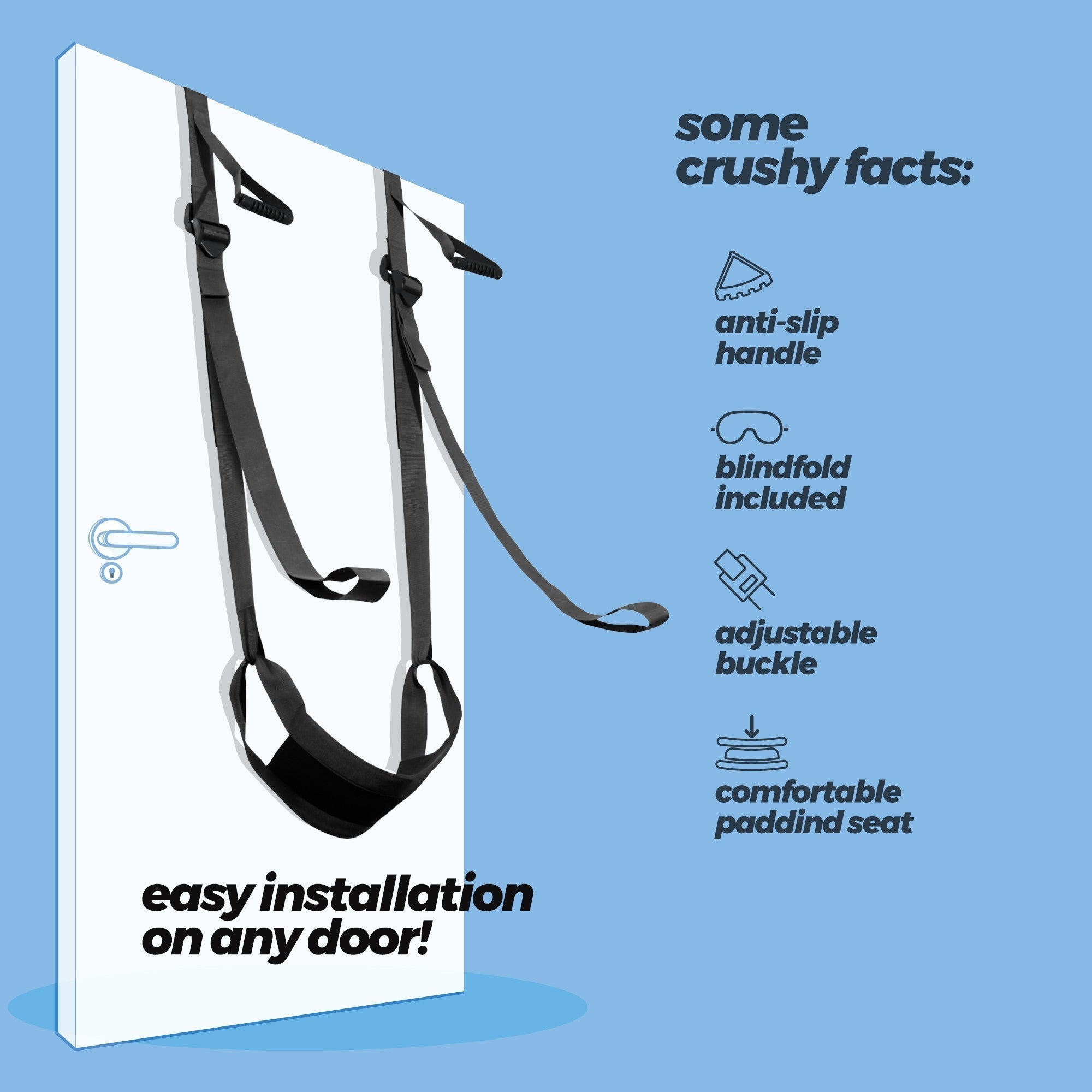 CRUSHIOUS | Deluxe – Sex Door Swing with Blindfold