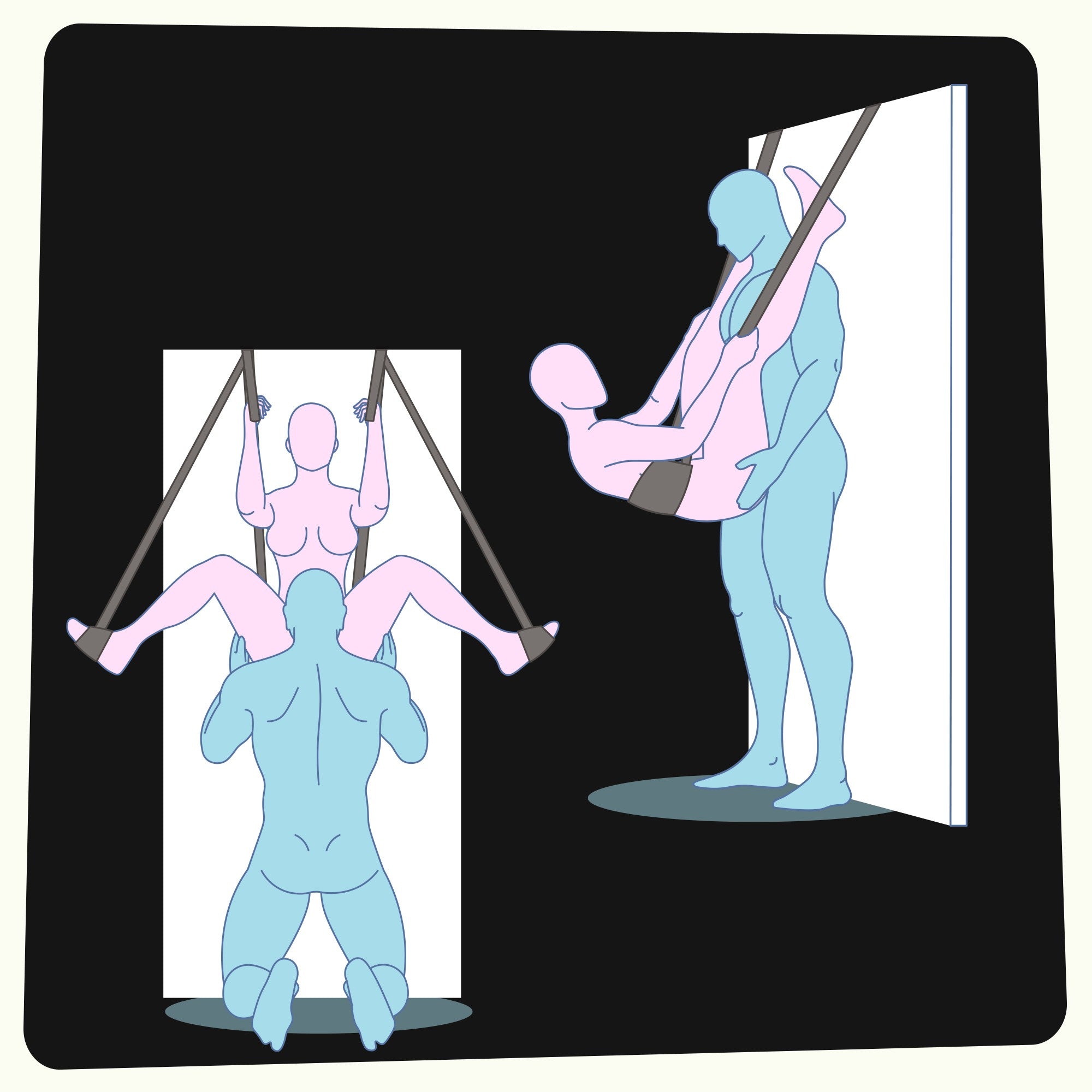 CRUSHIOUS | Deluxe – Sex Door Swing with Blindfold