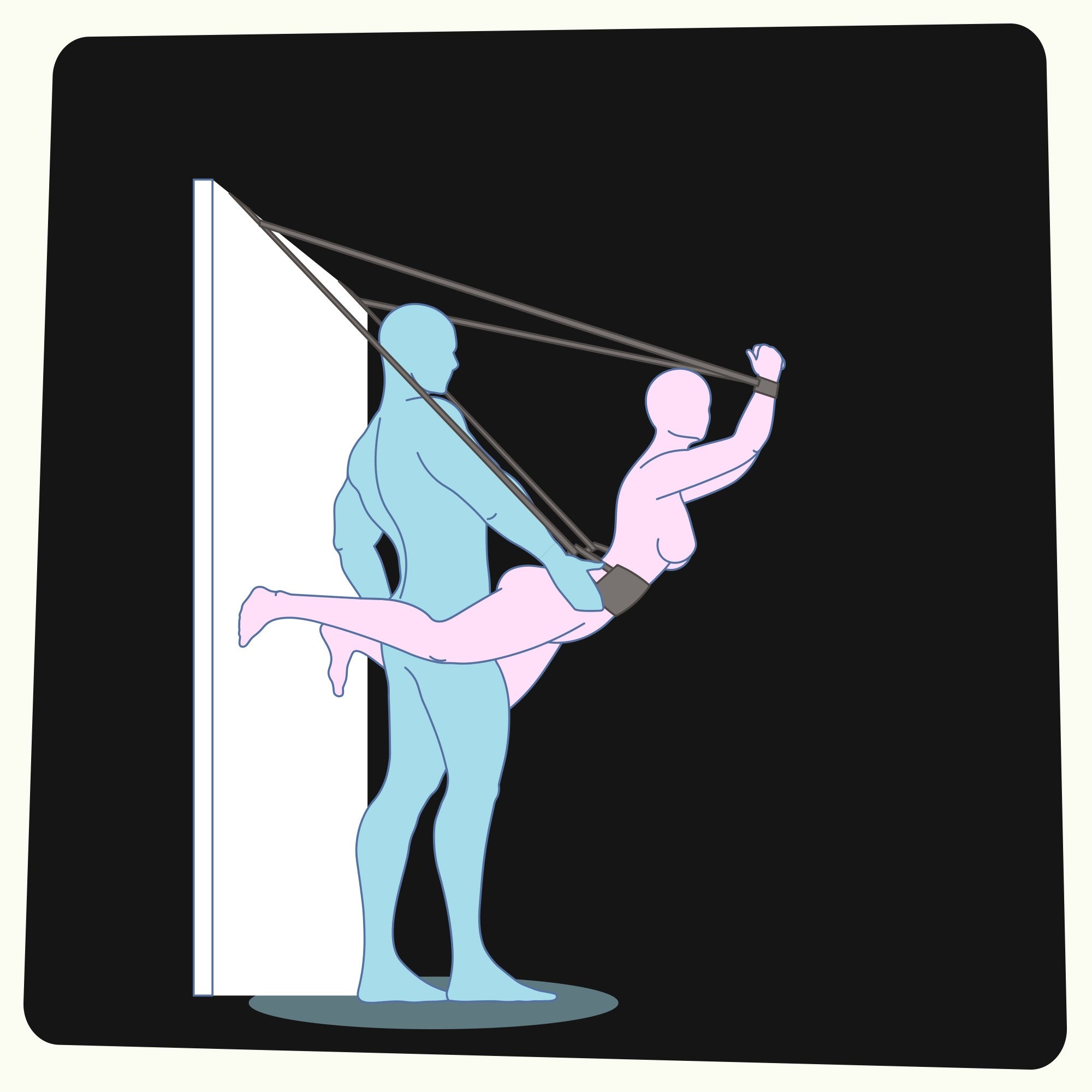 CRUSHIOUS | Deluxe – Sex Door Swing with Blindfold
