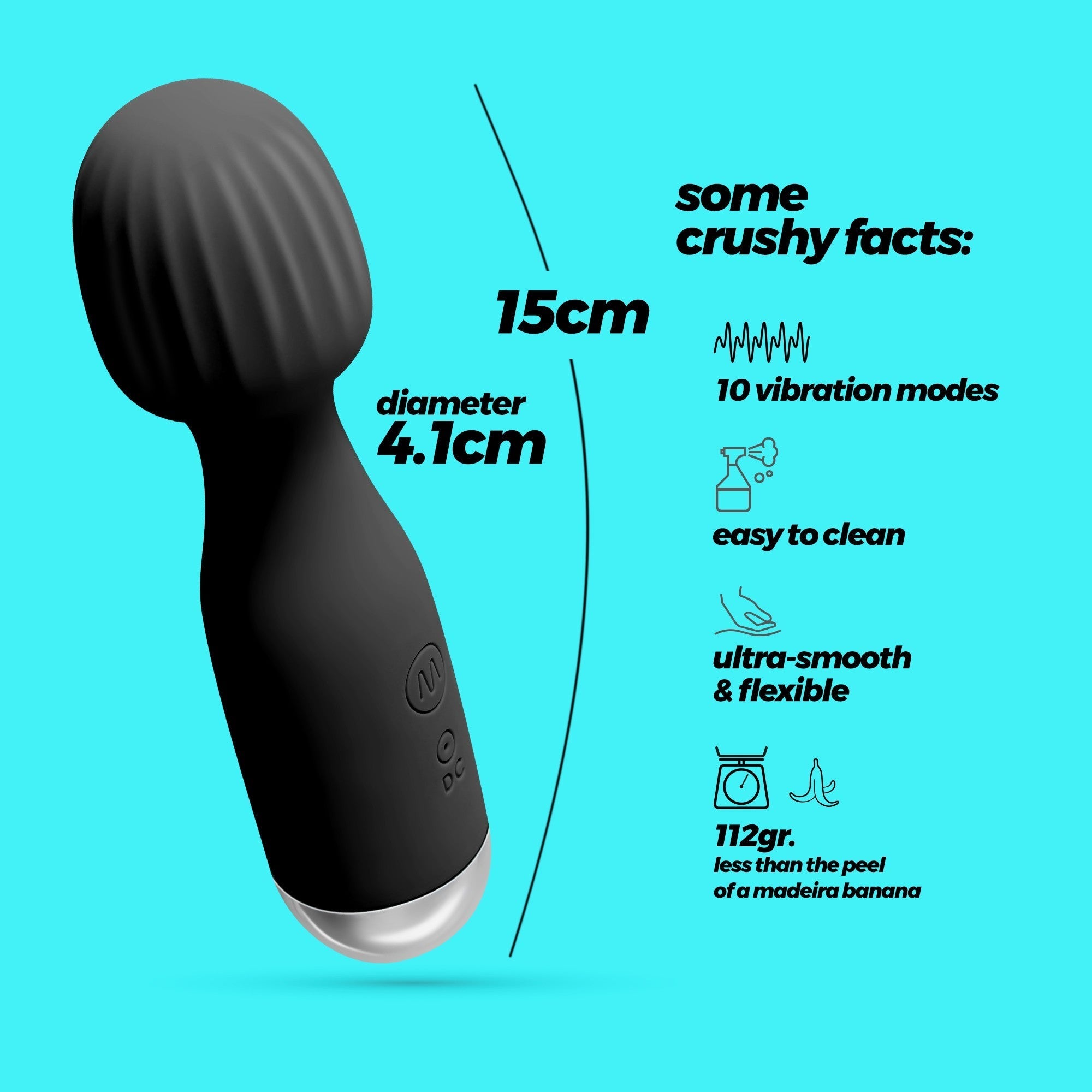 CRUSHIOUS | Wanderlust – Rechargeable Mini Wand Vibrator
