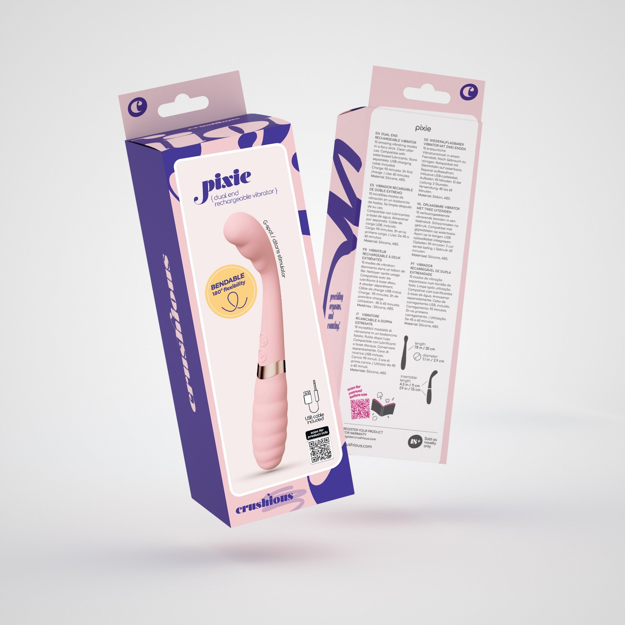 CRUSHIOUS | Pixie – Dual-Ended Vibrator 20 cm