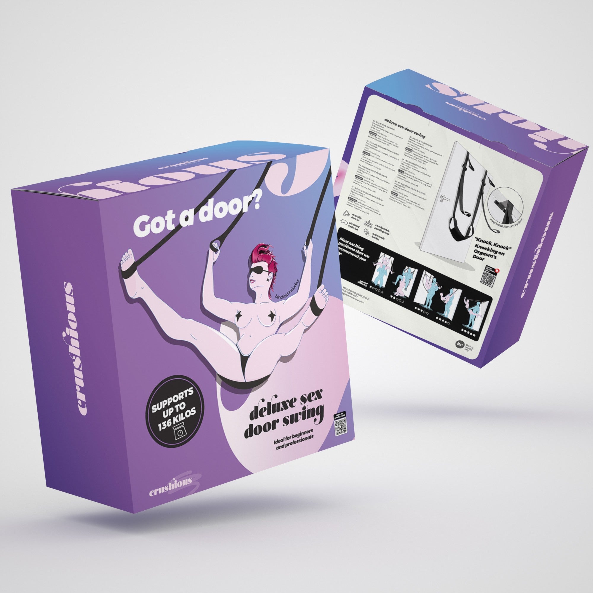 CRUSHIOUS | Deluxe – Sex Door Swing with Blindfold