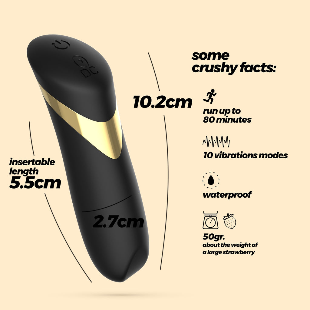 Blinders taaslaetav minivibraator 10 vibratsiooniga Crushious 
