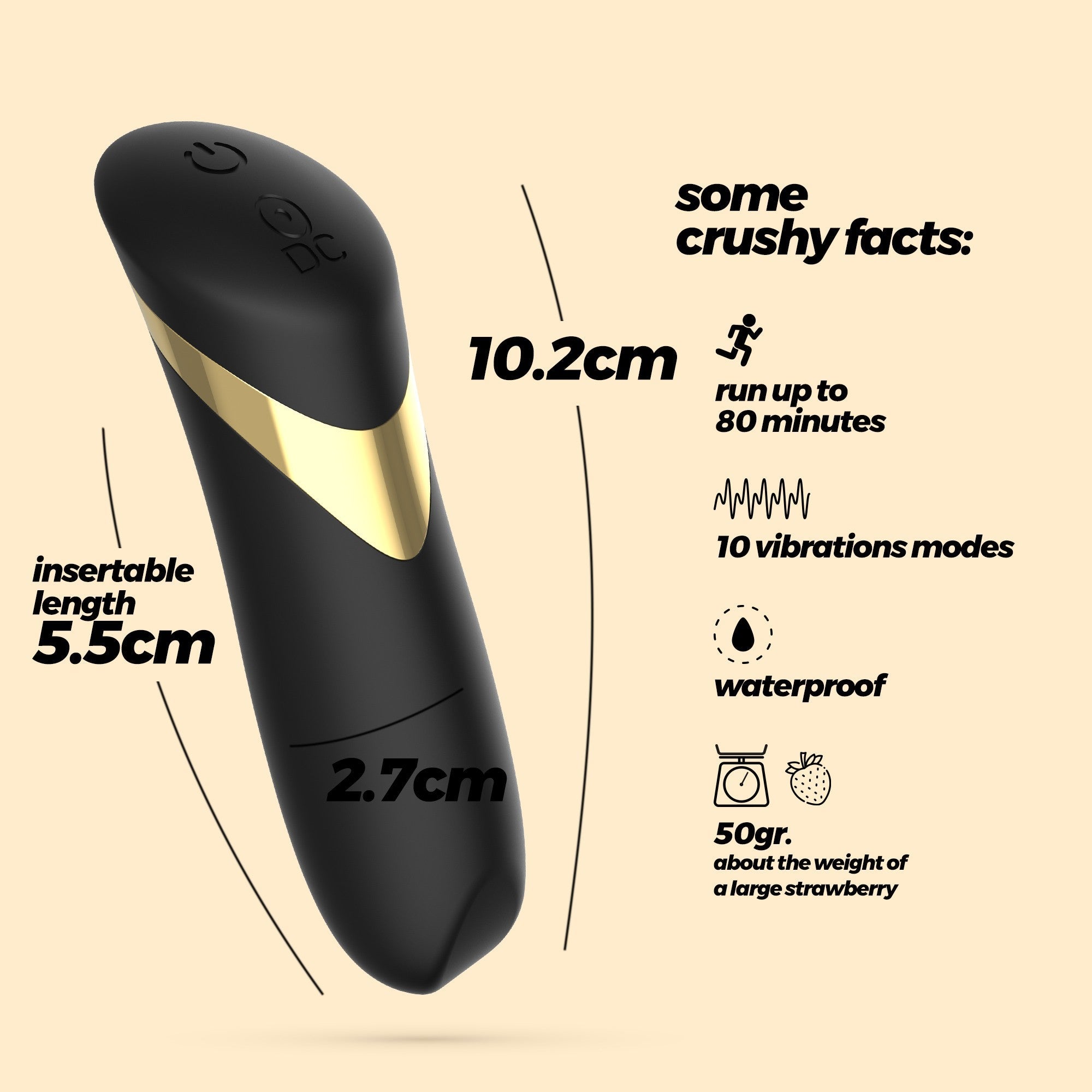 CRUSHIOUS | Blinders – Rechargeable Mini Bullet Vibrator