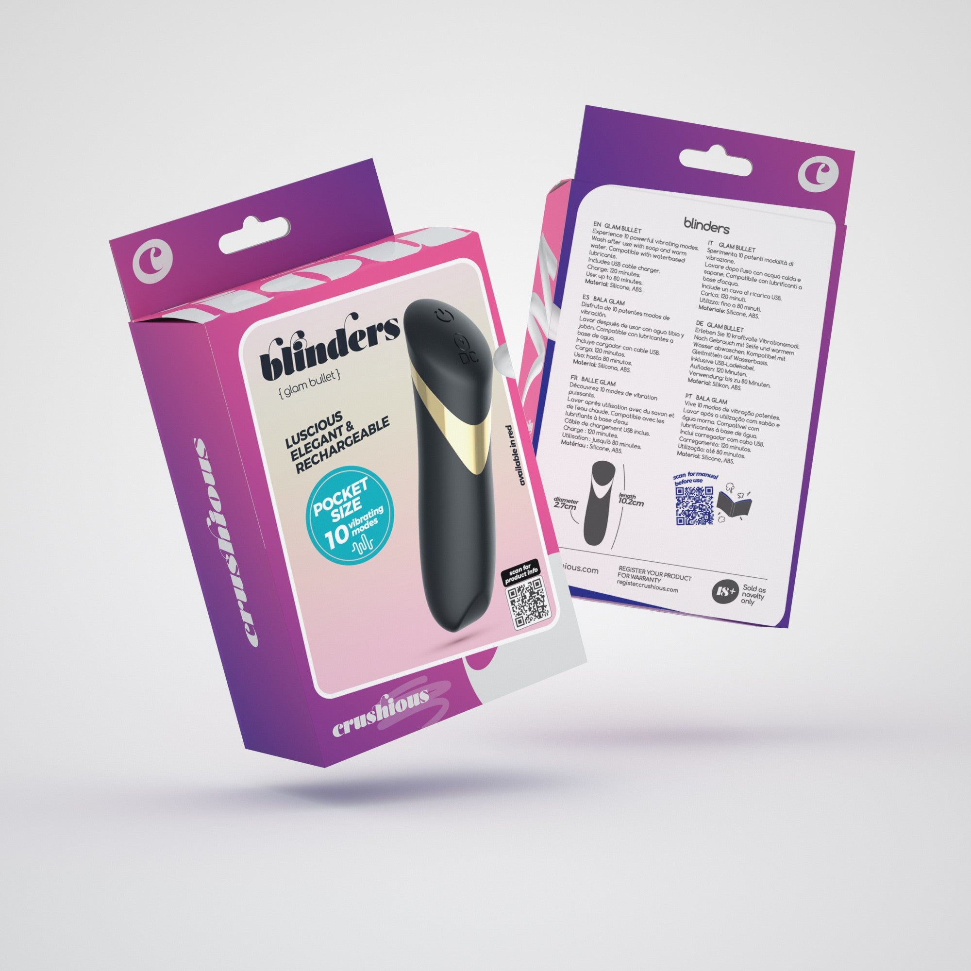 CRUSHIOUS | Blinders – Rechargeable Mini Bullet Vibrator