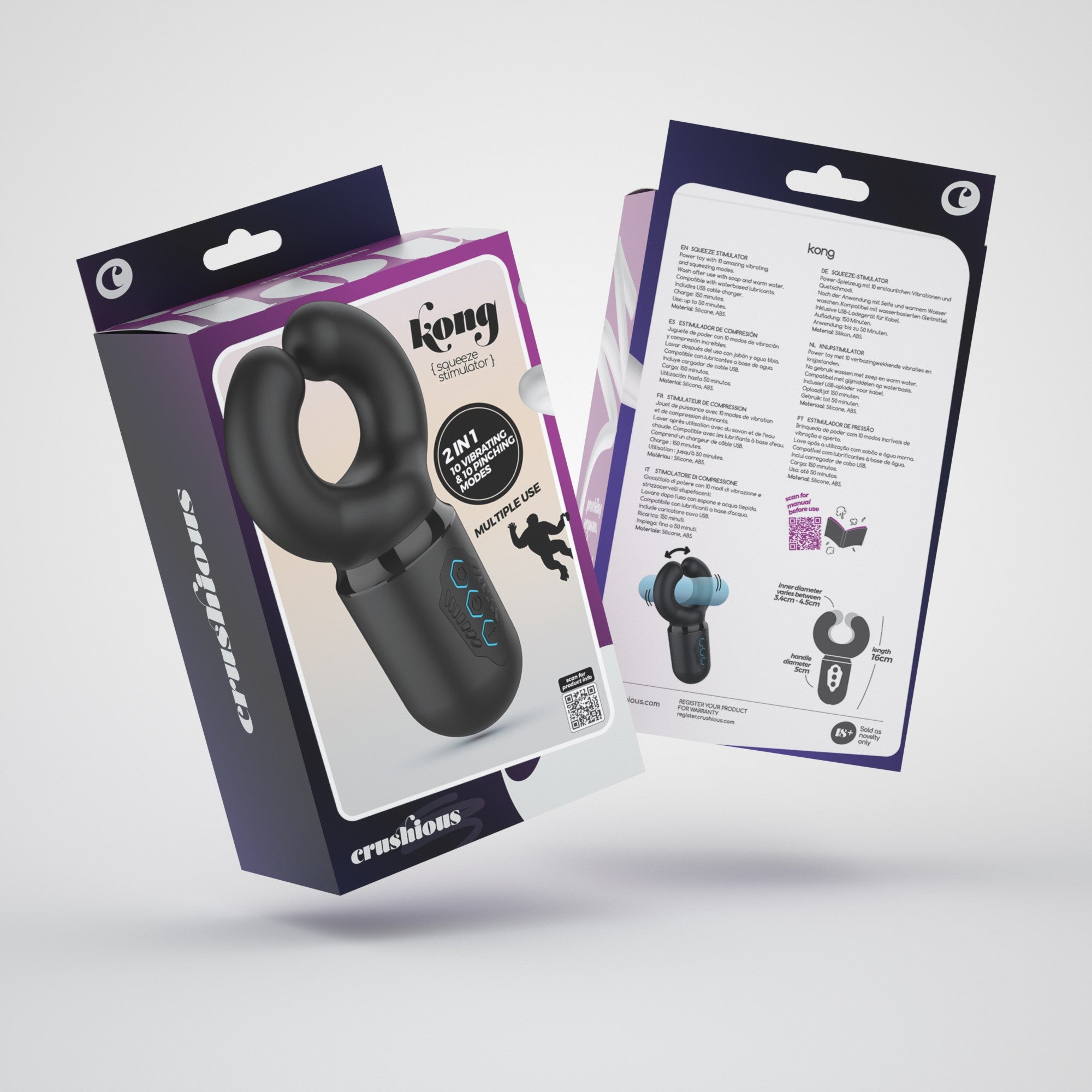 CRUSHIOUS | The Kong – Vibrating Pressure Penis Stimulator