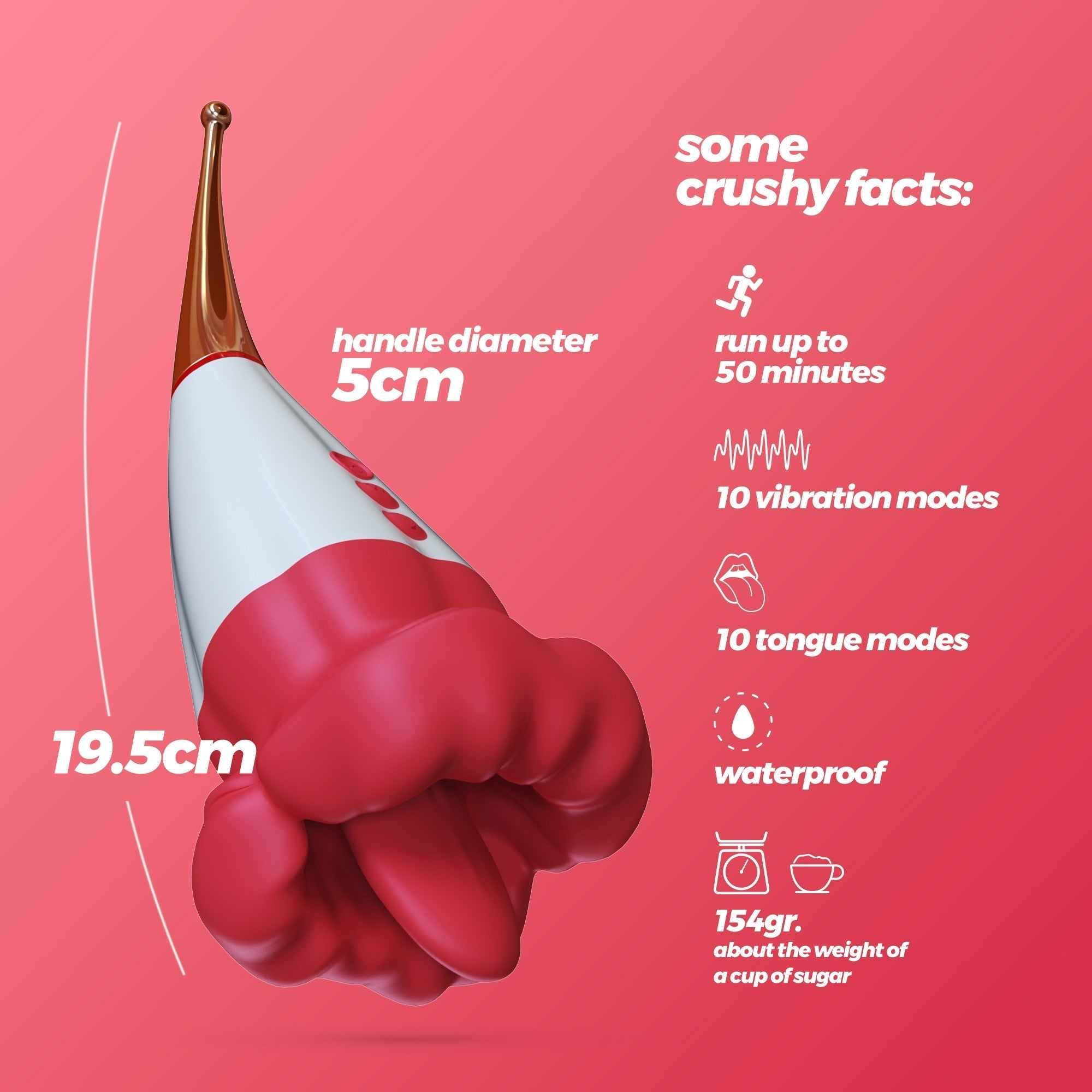CRUSHIOUS | Jagger – Ultra-Soft Clitoral Stimulator 19.5 cm