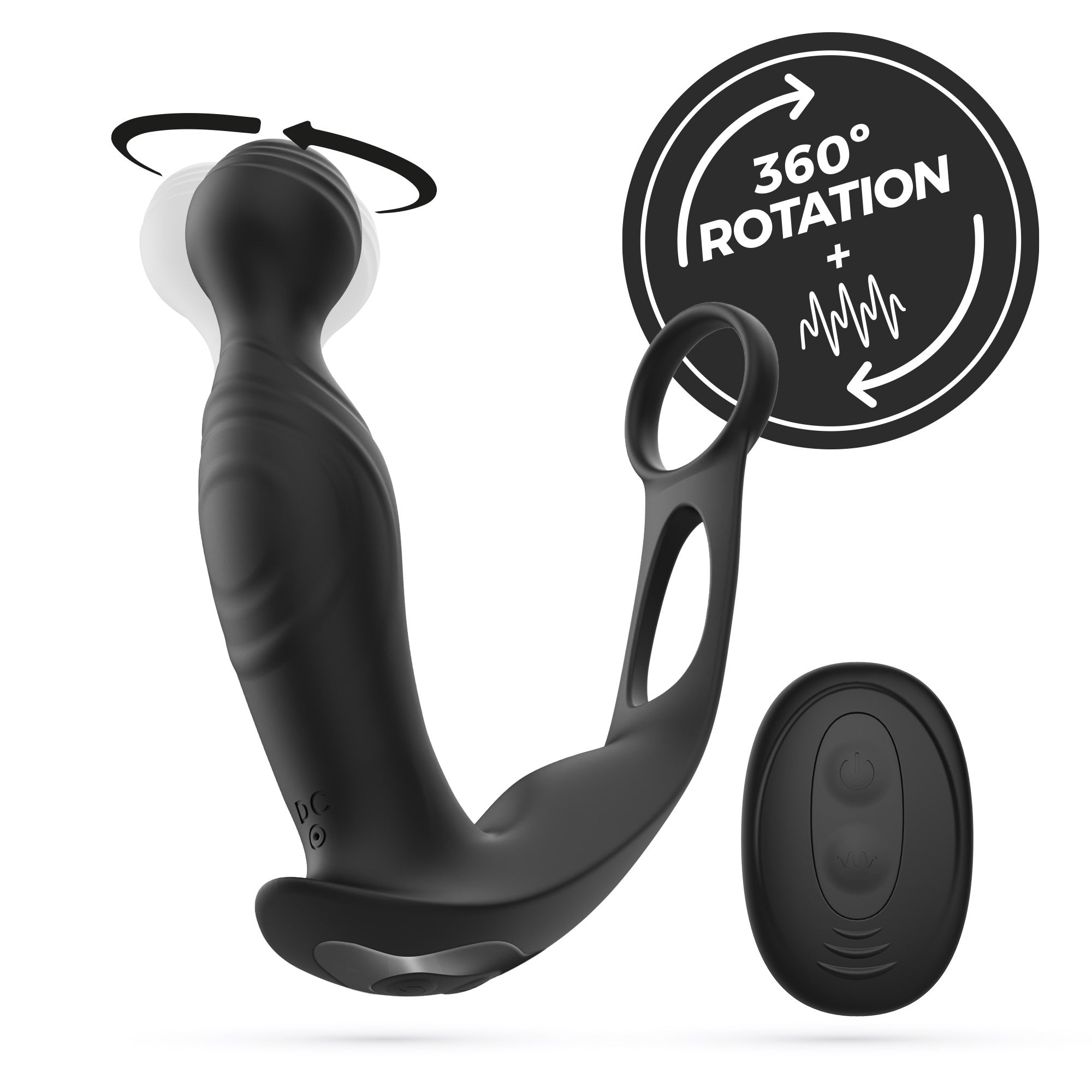 CRUSHIOUS | Flamma – Rotating Vibrating Prostate Massager with Remote