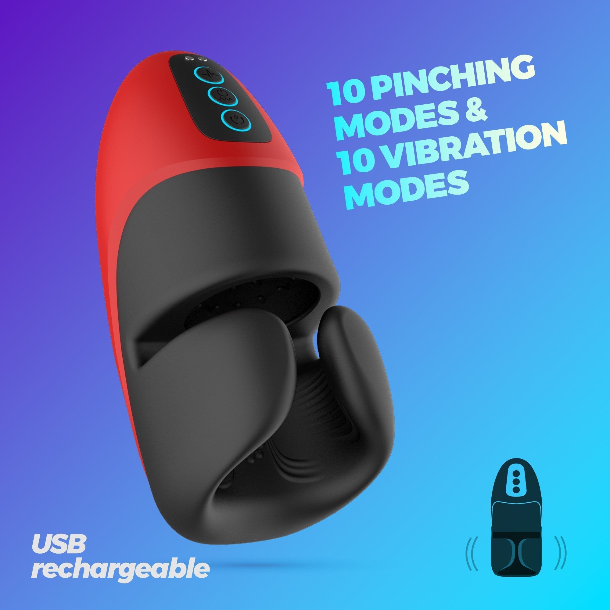 CRUSHIOUS | Pancho – Rechargeable Masturbator for Men