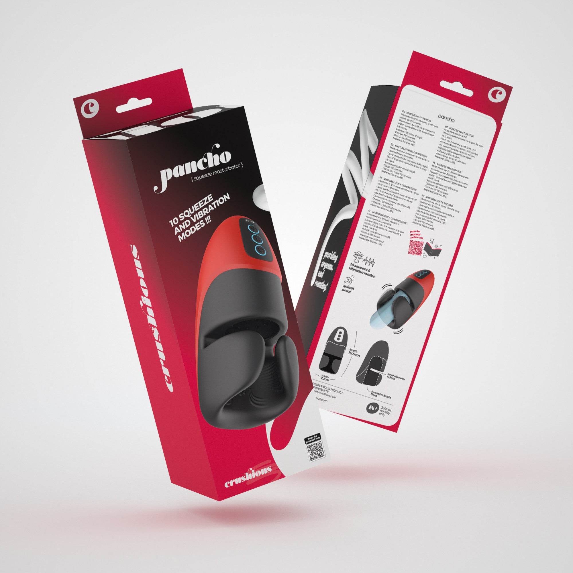 CRUSHIOUS | Pancho – Rechargeable Masturbator for Men