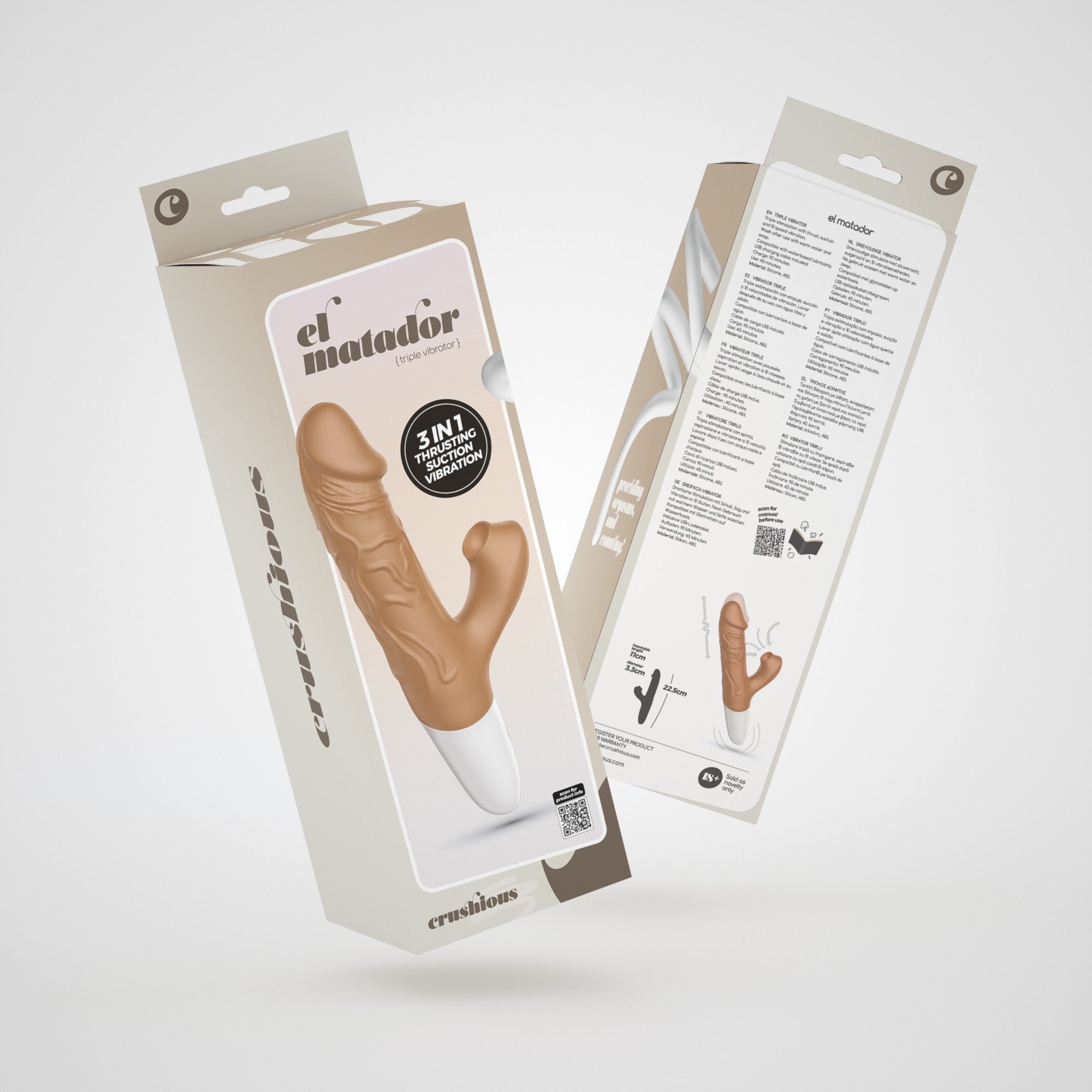CRUSHIOUS | El Matador – Realistic Vibrating & Thrusting Vibrator