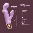CRUSHIOUS | Mellow Cony – Rechargeable Mini Vibrator – Pink & Purple